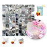 Panel Decorativo 4d Eco Shimmer Wall 24pz 30*30cm Lentejuela
