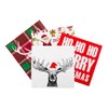 13 Inch Paper Luncheon Napkins, 20 Holiday Moose Design Printed