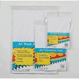 Clairefontaine Goldline Thick White Card, A5, 290 g, 15 Sheets