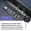 4PCS TSA007 TSA002 Universal Master Luggage Keys, Compatible with Password