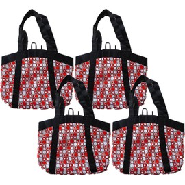 Planet E Reusable Large Stylish Fashion Grocery Shopping Bags (4 Bags)