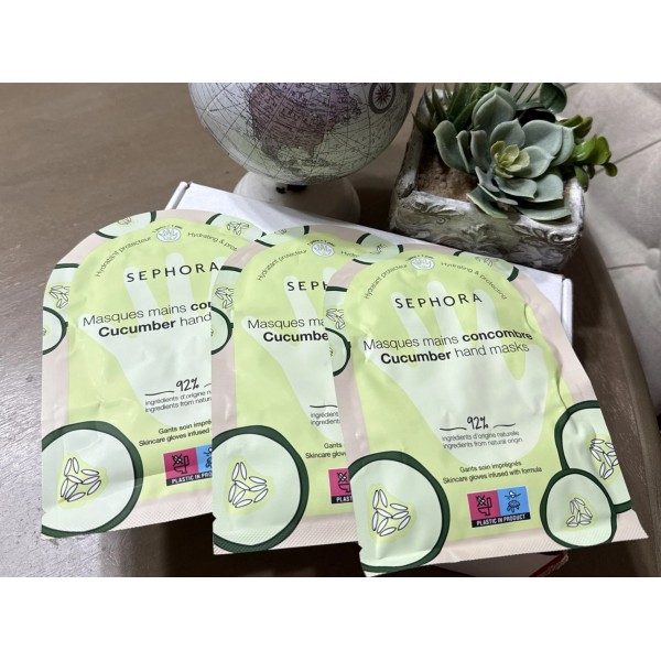 Sephora 3 NEW SEPHORA collection hand mask CUCUMBER hydrating &