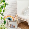 Domensi Woodland Animal Toy Basket 15"x11" Large Animal Storage Basket