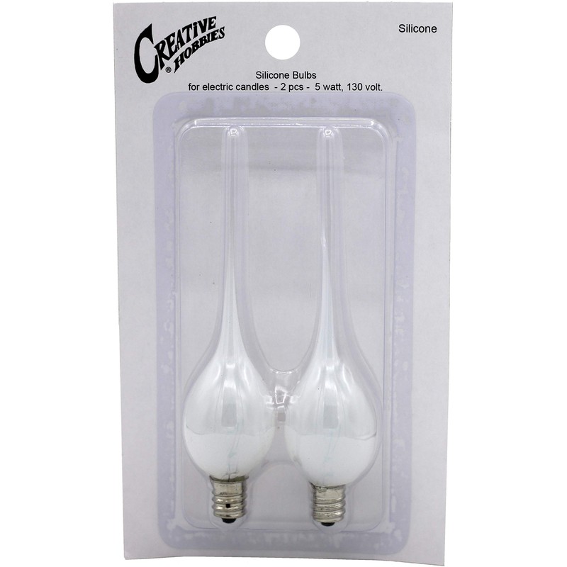 Creative Hobbies 5 Watt Silicone Dipped Country Candle Lamp Light