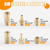 32 PCS Air Coupler & Plug Kit,1/4" Inch Body Size