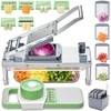 Picador de verduras de acero inoxidable con 10 cuchillas, cortador