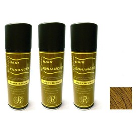 My Secret Correctives Hair Enhancer Spray for Thin/Thinning Hair -5oz Each - 3 Cans - Light Brown