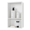 Qeke Stainless Steel Shower Niche 18" X 12", No Tile