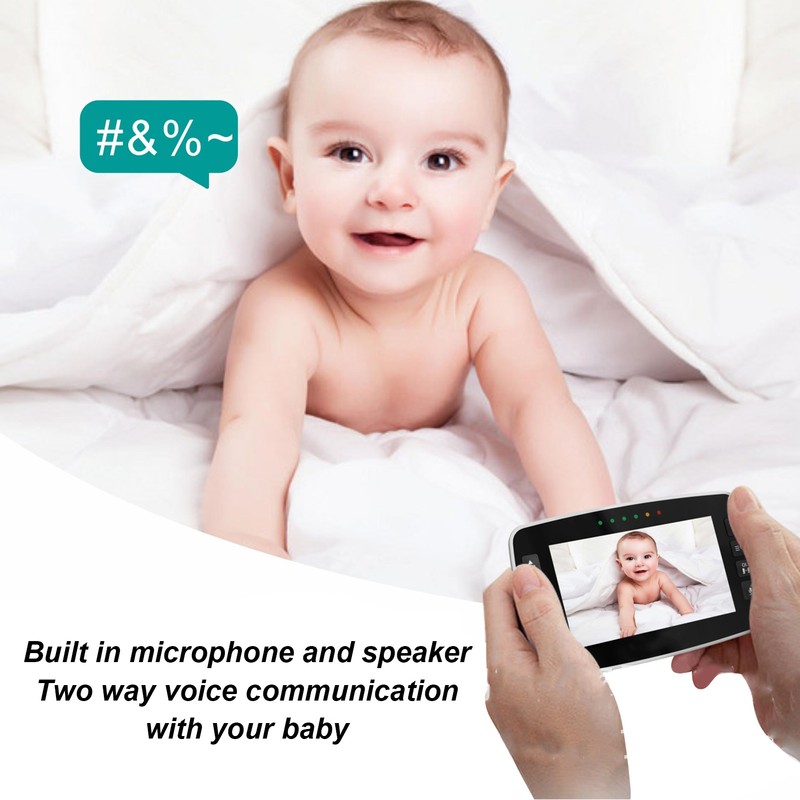 Baby Monitor Wireless Two Way Intercom Motion Detection Multiscreen Connection
