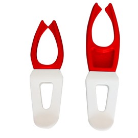 Saki&Masa Fishing Rod Clip, Fishing Rod, Rod Holder, Back, Sea Fishing, River Fishing, Stream, Convenient Goods, Set of 2 (Red)