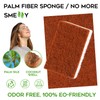 Natural Plant Based Scrub Sponge 12 Pack, Palm Fiber Scrubbing