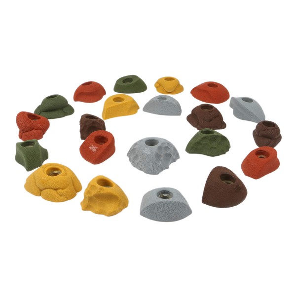 Atomik Climbing 21 Small Classic Style Footholds Bolt-On in Assorted