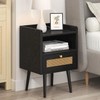 Night stand Set of 2, Bedside Tables with Charging Station,