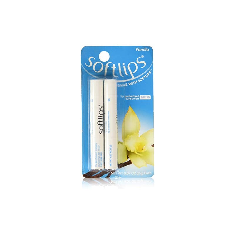 Softlips Lip Protectant SPF 20 Vanilla twin pack (Pack of