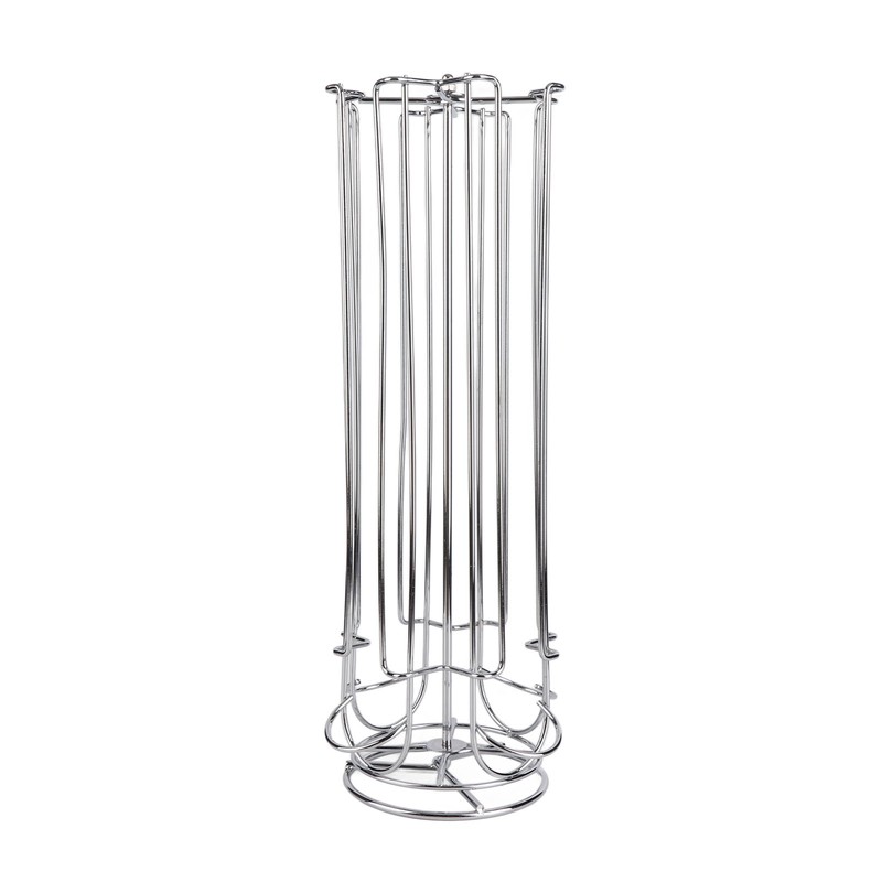 Coffee Pod Holder Tower Stand Rack Revolving Rotating 28 Capsules