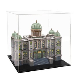 Self-Assembly Acrylic Display Case,Deluxe Dustproof Showcase,Cube Countertop Box for Pop Figures Collectibles Toys,Need Remove The Protective Film (12x12x12 inch; 30x30x30cm)