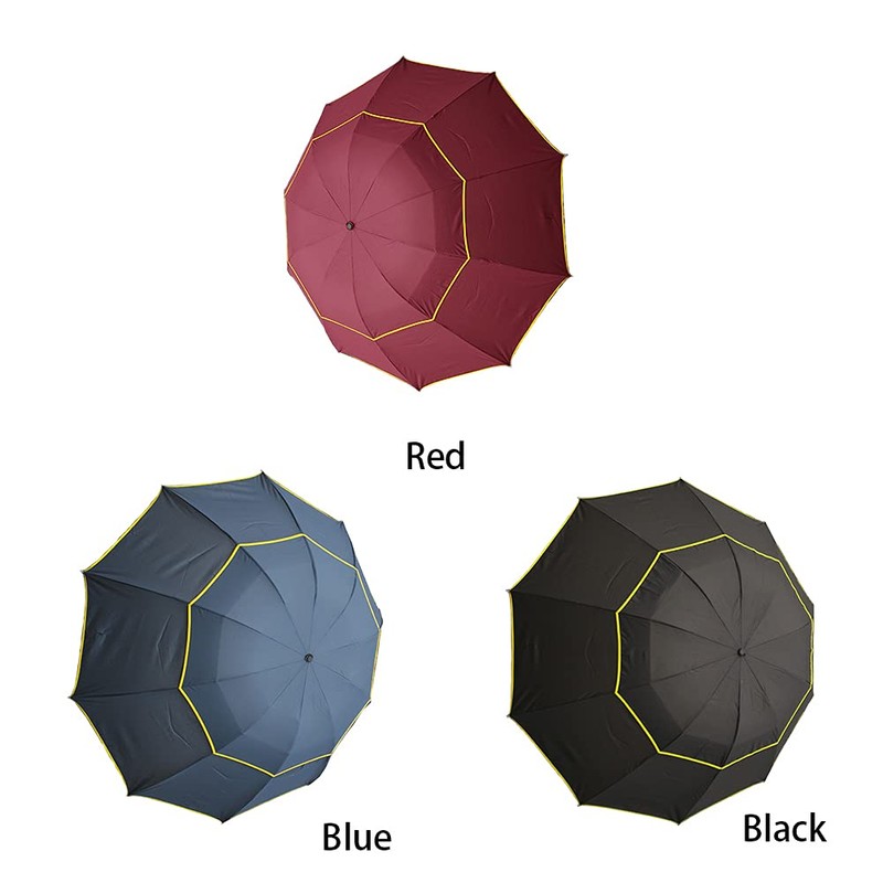 Lam-lord Golf Umbrella Windproof and Rainproof, Diameter 130cm Folding Large