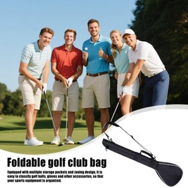 Golf Club Bag - Foldable Golf Club Bags for Men | Oxford Cloth Pouch, Outdoor Sport Use Equipment Carrier Portable for Range, Course, Training, Competition