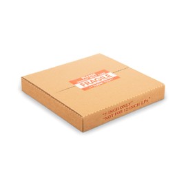 Wisaiboxl 7 Inch 45 RPM Record Mailers (NOT for 12" LPs), 7.5 x 7.5 x 1 Inch Easy-Fold Corrugated Shipping Boxes for Standard 7" Vinyl Singles, with Fragile Stickers, Kraft Brown, 25 Pack