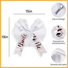 Bride to Be Bikini Veil, Booty Veil Bachelorette Party Decorations for Bride Bridesmaids Pool Party Supplies