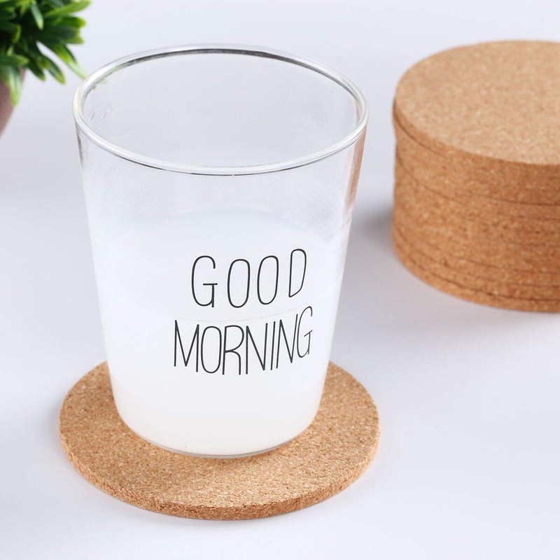 Blank Cork Coaster Set of 12,Round Cork Coaster Set Cup