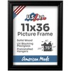 US Art 11x36 Black Picture Frame .75" Inch Wide -