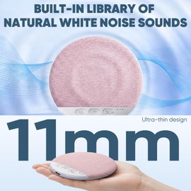 Sleep Pillow Speaker, 2026 New Bluetooth Pillow Speaker,Portable Bluetooth Under Pillow Speaker with White Noise，for Deep Sleeping, for Side Sleepers and Deep Sleep (No Charger (Pink)