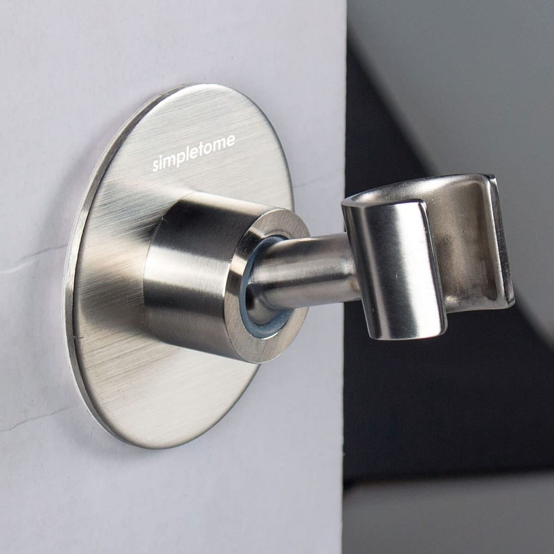 simpletome Shower Head Holder Adhesive Adjustable Bracket Wall Mount SUS304