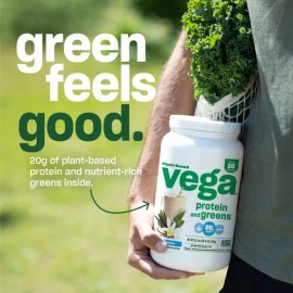 Vega Protein  Greens, Vanilla - Plant Based Protein Powder,                                                                                           