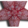 GalaxyArts Paper Star Lanterns, 24 Inch Red Chakra 3D Light-Up