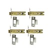 Pack of 4 Heavy Duty Nickel Plated 3 Inch Fire