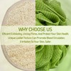 Natural Exfoliating Loofah Sponge Set for Shower and Bath Eco-Friendly