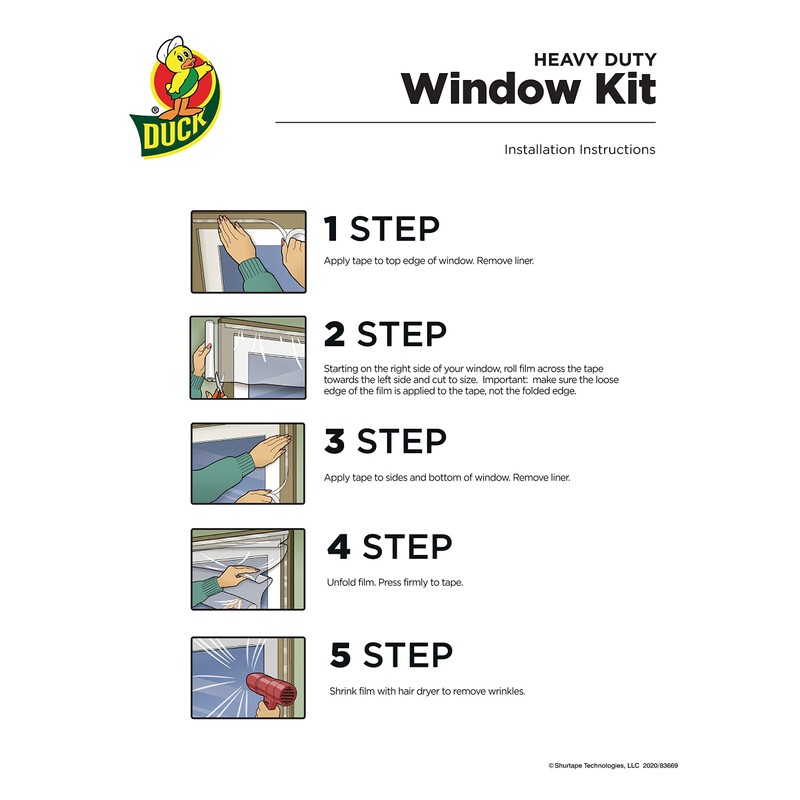 Duck MAX Strength Window Insulation Kit, Winter Window Seal Kit