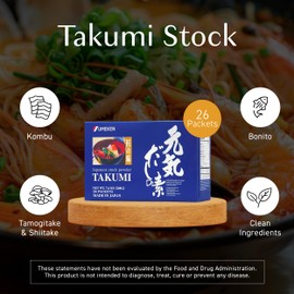 Umeken Takumi Stock Powder, Dashi Japanese Packets for Flavoring your Meals, Umami, Japanese Bonito & Dashi Seasoning Powder with 4 Portions per Packet, No MSG Added, 26 Packets, 7.4 oz Box, Pack of 2