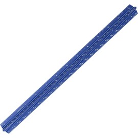 Hutou Blue Triangular Architect Ruler 12 Inch High Grade Aluminum Laser Etched Scales