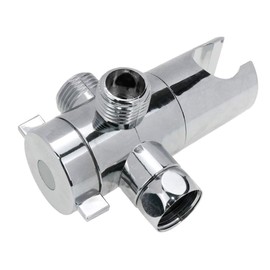 Sscon 3-Way Shower Arm Diverter Valve 1/2 Inch Universal ABS Plastic Showerhead Bracket for Bathroom 1 Pack