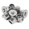 M8-1.25 Flange Nylon Insert Lock Nuts Flanged Locknuts, DIN 6926,