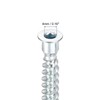 sourcing map 20Pcs M7x50mm Hex Socket Countersunk Head Self Tapping