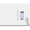 iSpring HC12X2 1/4'' Water Filter Housing Clear for Reverse Osmosis