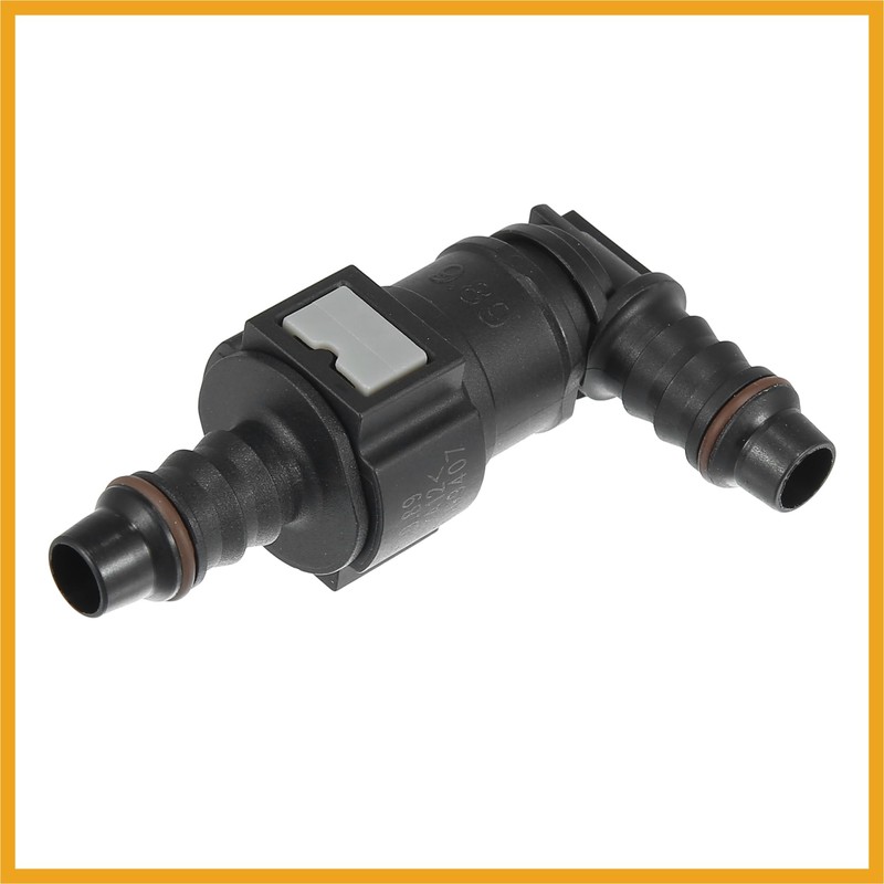 Partuto 9.89mm SAE to 10.5mm 90 Degree Fuel Line Hose