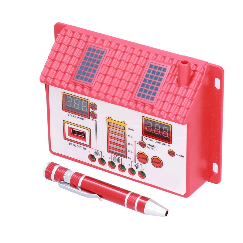 Solar Charge Controller House Shape 12V 24V Automatic Recognition LED