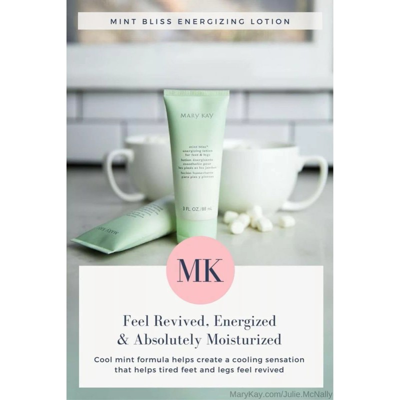 Mary Kay Mint Bliss Energizing Lotion for Feet & Legs,
