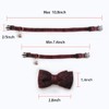 Cat Collar Breakaway with Bowtie Bell, Red Bling Kitten Collar