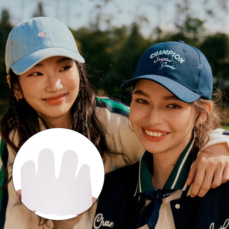 BENLIUDH 4pcs Hat Shaper Insert, Hat Sweat Liner to Keep