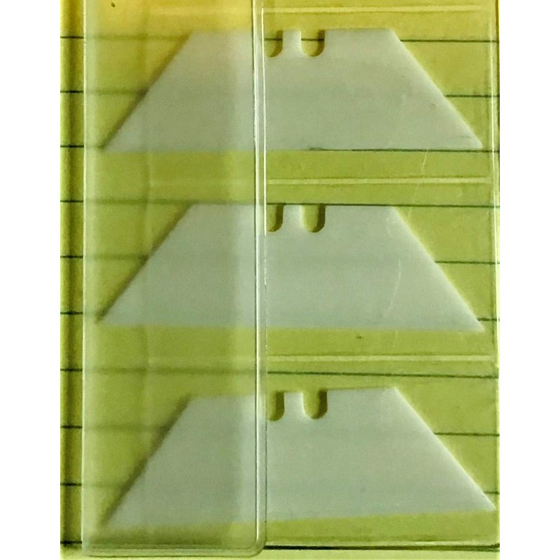 Ceramic Utility Blades 3 Pack Box Cutter, Cardboard, Last 10