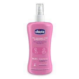 Chicco Aceite para Masaje Pre y Post Parto 4 en 1, Solución Natural y Multifuncional, Previene Estrías, Hidratante y Elasticizante, Rosa