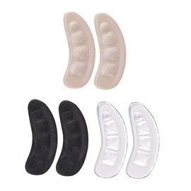 KOMBIUDA 3pairs Heel Stickers Thicken Foot Protector Pads for High-heeled Shoes Breathable Slip Cushion Inserts to Prevent Blisters and Foot Pain Suitable for Men and Women