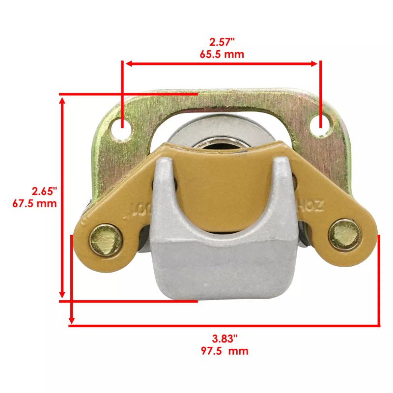 Caltric Front Left Right Brake Caliper W/ Pad For Polaris