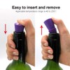 6PCS Wine Stoppers, AK1980 Silicone Reusable Sparkling Wine Bottle Stopper