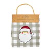 Mud Pie Scurb Cloth Set, Santa, 10" x 10"